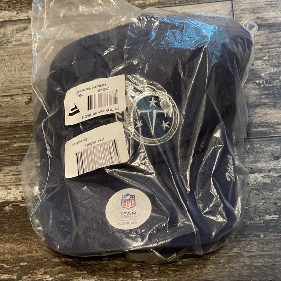 Tennessee‎ Titans Hat NFL Team Navy Silver Sequins Logo Adjustable Football NEW - Picture 5 of 13